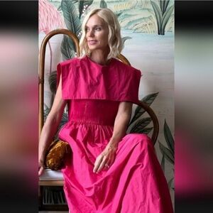 Rare!! Jen Sumko Pink Smocked Dress - 12